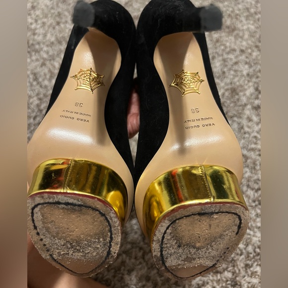 Preowned Charlotte Olympia size 38 heels. - Picture 3 of 4